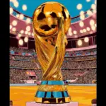 Illustration of the World Cup trophy